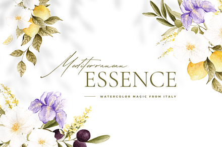 Mediterranean Watercolor Set