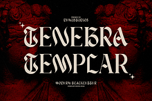 Tenebra Templar Blackletter Typeface