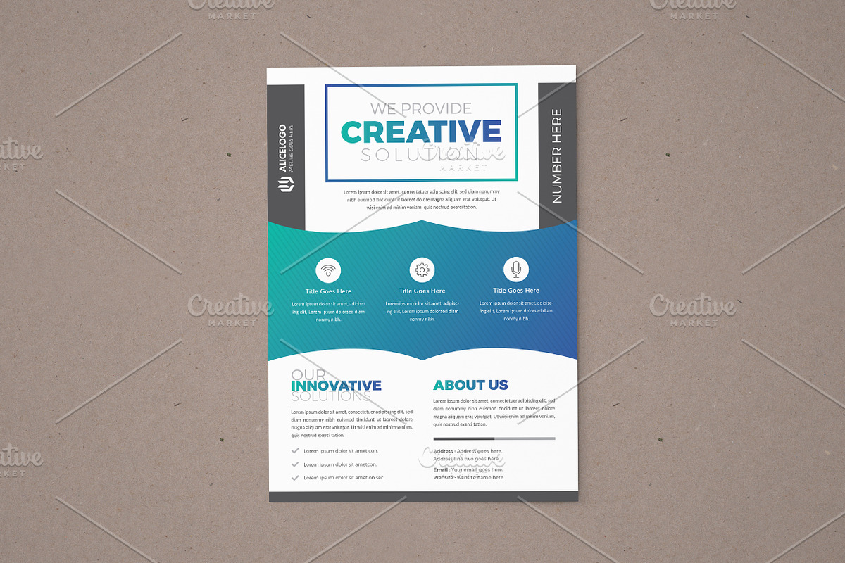Flyer Template, a Flyer Template by Alice_s (Photo 1 of 3)