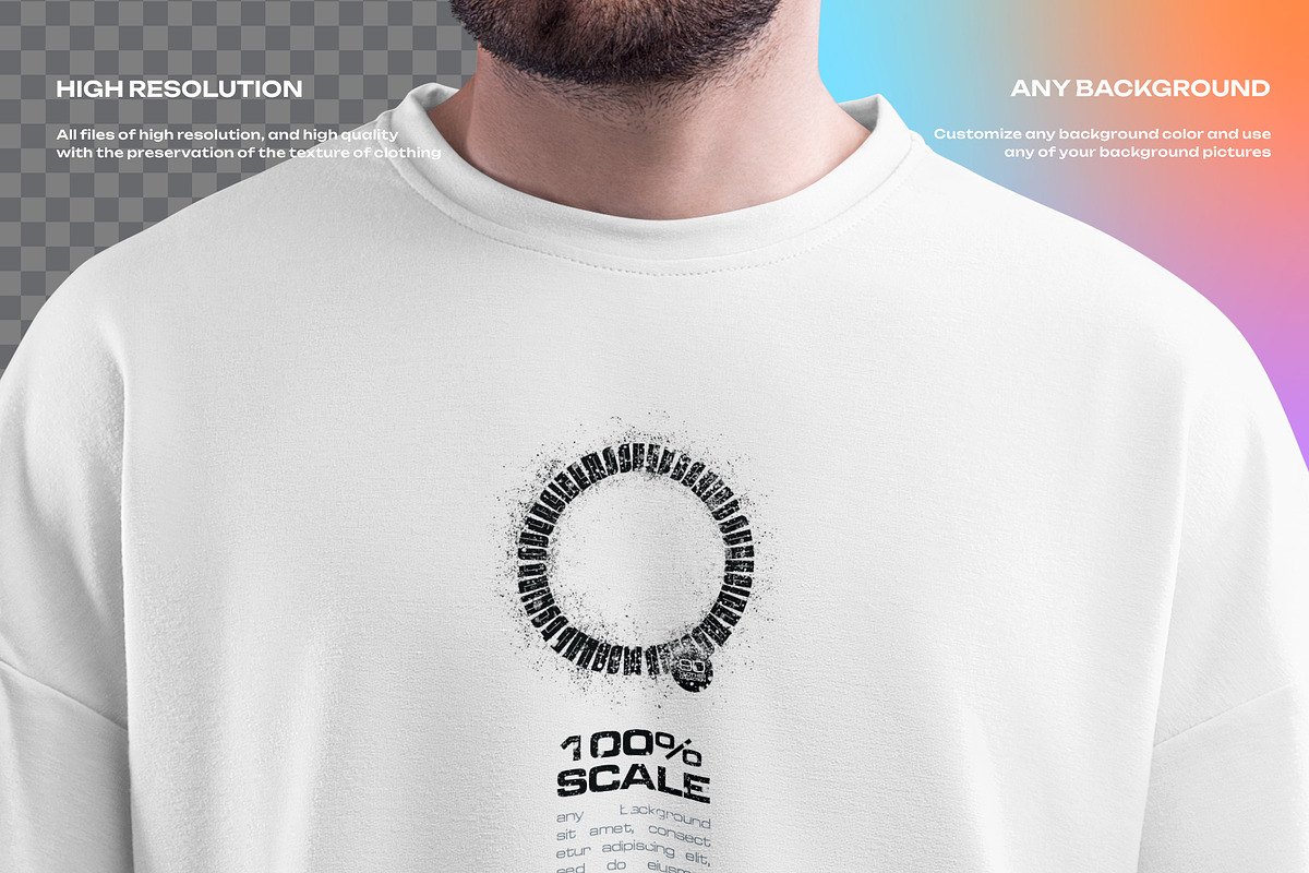 5 Mockups Oversize T-shirt, a Shirt Mockup by Grow Design Craft Studio (Photo 7 of 8)