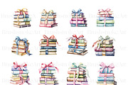 Stack of Books Clipart| Floral Books, an Education Illustration by BrushstrokeArtGB (Thumbnail 4 of 9)