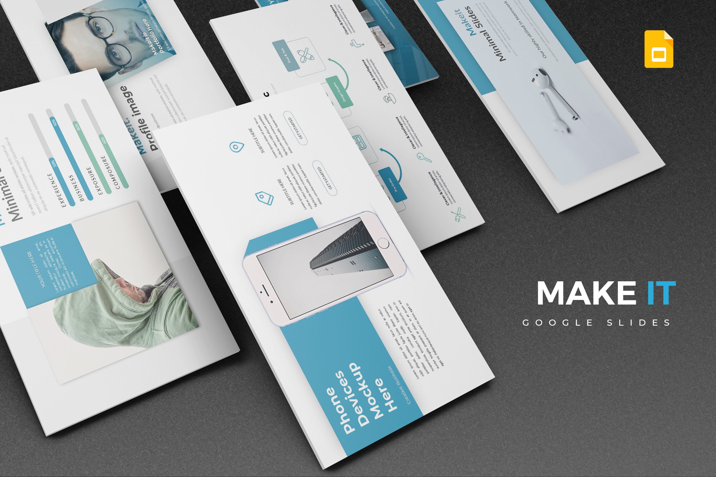 Makeit - Google Slides Template, a Presentation Template by AQR Studio
