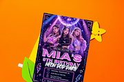 Neon Pop Girls Dance Party Invite, an Invitation Template by heynomi (Thumbnail 10 of 19)