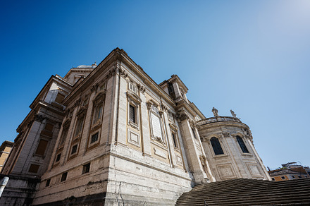 Corner of Basilica di Santa Maria Maggiore in Rome, Italy., a Photo by AS photostudio