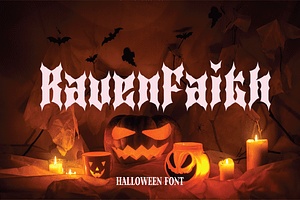 Raven Faith - Halloween font