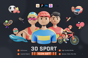 3D Sport Icons