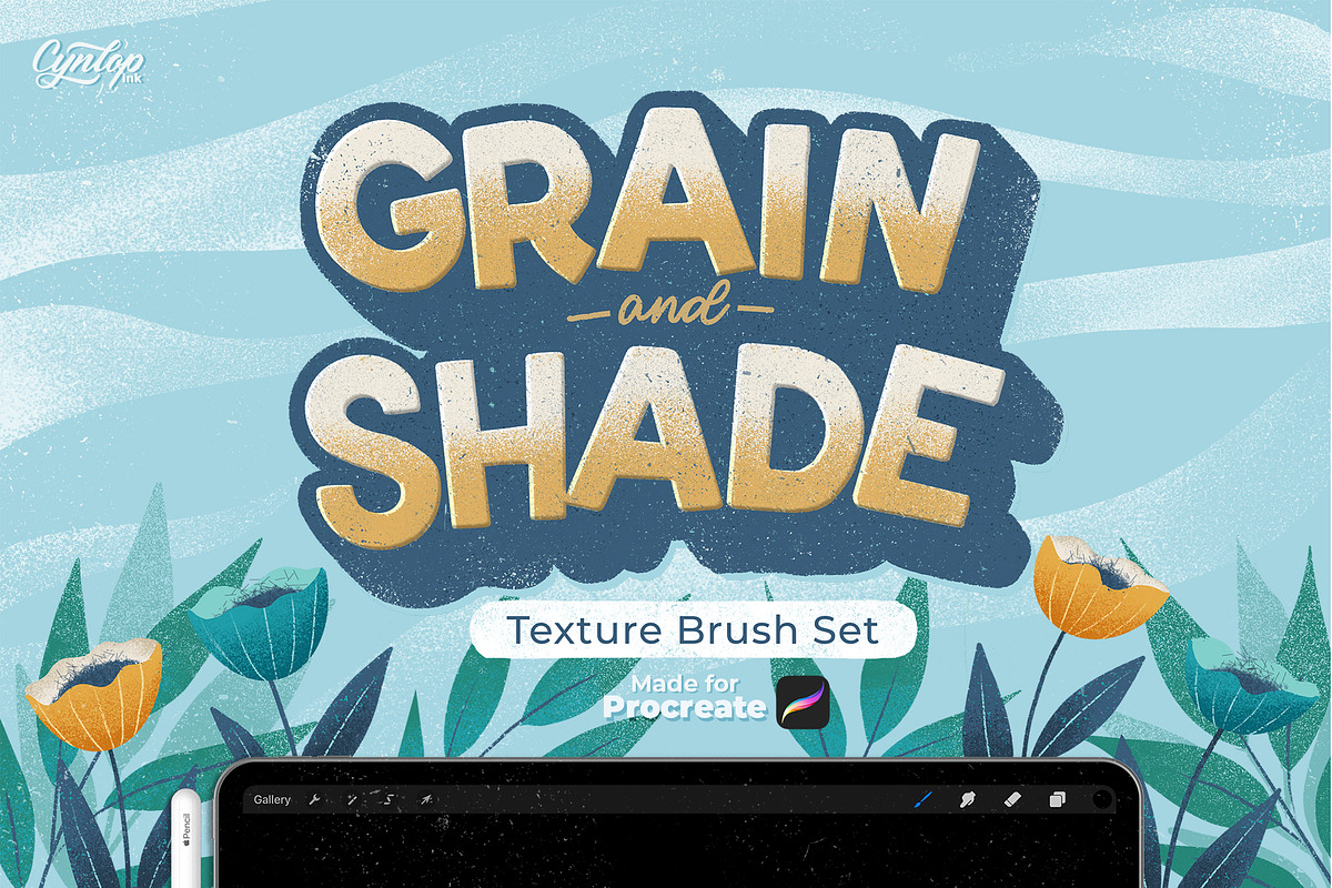 Grain & Shade Procreate Brush Set, a Brush Add-On by Cynlop Ink (Photo 1 of 7)