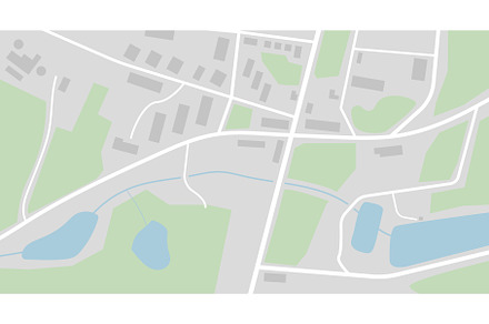 City map gray colors