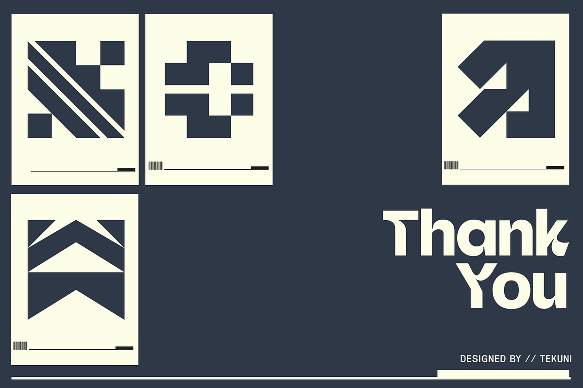 Geometric Logo Template Vol 9, a Solid Icon by Tekuni (Photo 10 of 10)