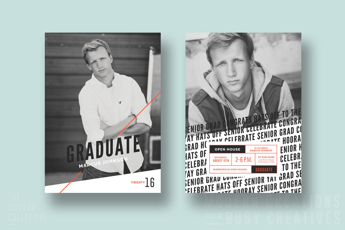 Graduation Card | Hats Off, a Card Template by The Modern Collective