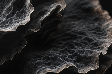 Macro of Fungus on Dark Background, a Nature Photo by Virgo Studio