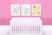 Frame mockups with child crib, a Print Template by Milan Mockup (Thumbnail 4 of 5)