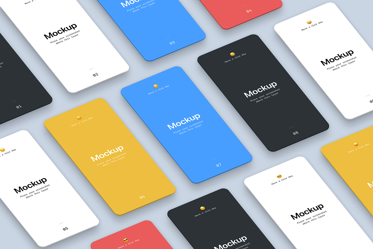 Isometric Mobile App Mockup, an iPhone Mockup by SL Studio (Photo 2 of 5)