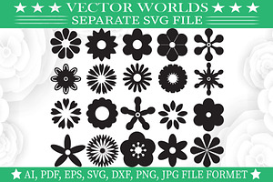 Retro Flower Svg, Flower Svg