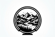 60 Eco Globe Landscape Silhouette, a Technology Illustration by Amazin_art (Thumbnail 19 of 29)