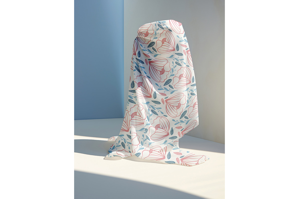 Bundles of 4 PSD Fabric Scarf cloths, a Shirt Mockup by Aban's World (Photo 4 of 4)