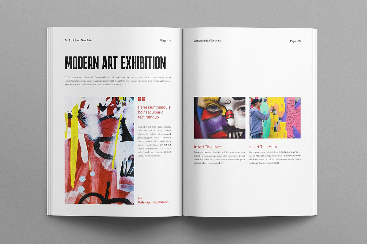 Art Exhibition Template – 20 Pages, a Brochure Template by E-Type