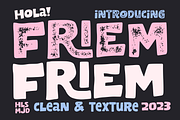 Friem Typeface, a Handwritten Font by 24Design Studios (Thumbnail 1 of 10)