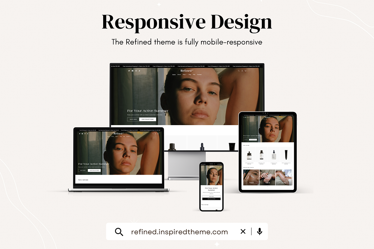 Refined - Cosmetic Shopify Theme, a Shopify Template by InspiredTheme (Photo 6 of 9)