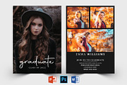 Graduation Announcement Template, a Card Template by Designscozy (Thumbnail 1 of 5)