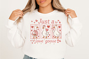 Just a Love Goose PNG Valentines Day, an Illustration by Designking (Thumbnail 2 of 6)