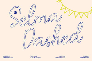 CS Selma Dashed, a Script Font by Craft Supply Co.