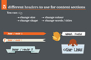 Hand Drawn Vector Buttons & Banners, a Templates & Theme by Rainy City Press (Thumbnail 2 of 4)