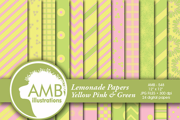 Pastel Yellows, Pinks & Greens 548 preview 3