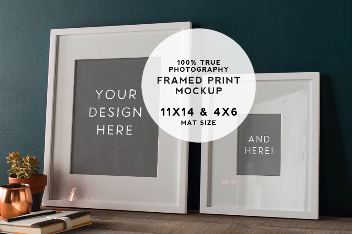 Rustic Teal Framed Prints Mockup #2, a Print Template by Tina Crespo (Photo 1 of 2)