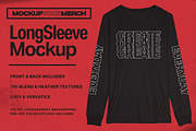 Long Sleeve Merch Mockup, a Merchandise Mockup by Brent Galloway (Thumbnail 1 of 5)