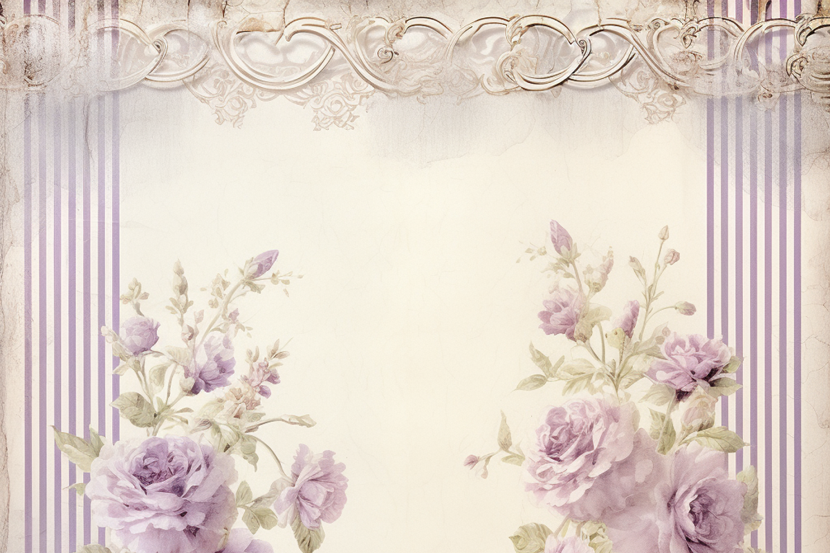 Purple Rose Strips, a Pattern Graphic by Printable Treasure (Photo 2 of 8)