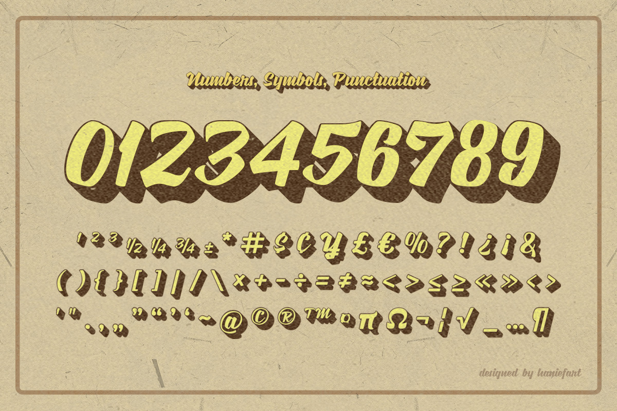 Jostena - Script Font With Extrude, a Script Font by haniefart (Photo 9 of 11)