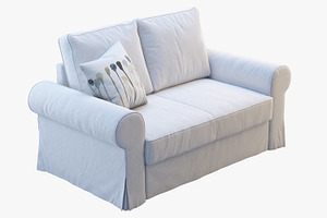 Two-seat Sofas 2 Options 3d Model