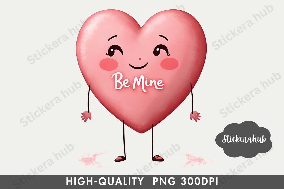 Cute Valentine Clipart Png, a Seasonal Illustration by Stickera Hub (Photo 11 of 15)