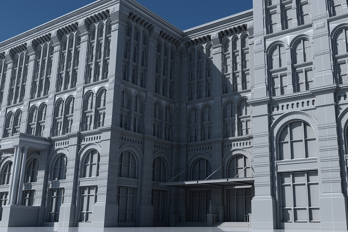 Commercial Building Facade 21, an Architecture 3D Model by Giimann (Photo 14 of 15)
