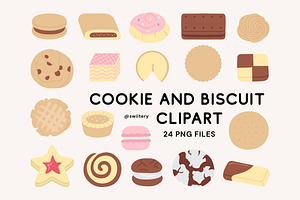 Cookie & Biscuit Clipart - Swiitery