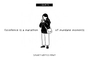 SMART NOTES - notetaking font, a Handwritten Font by Ashiya Pixel (Thumbnail 11 of 11)