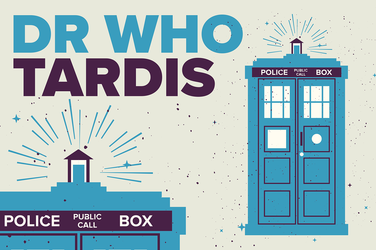 Doctor Who Tardis, an Illustration by Ryder Doty