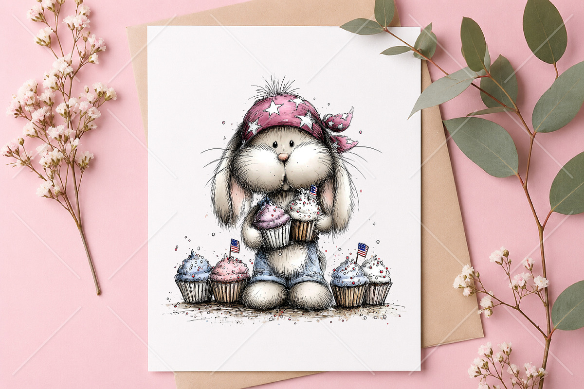 Whimsical 4th Of July Animals PNG, a Seasonal Illustration by Canvas Craft (Photo 10 of 10)