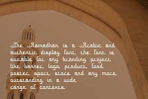 The Ramadhan - Arabic Font