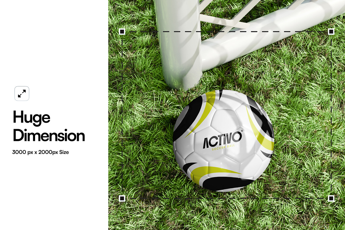Soccer Ball Mockup, a Merchandise Mockup by SLAB! Design (Photo 2 of 5)