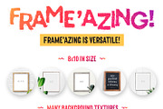 Frame'azing ‒ 8x10 Frame Mockups, a Print Template by Frisk Shop (Thumbnail 3 of 8)