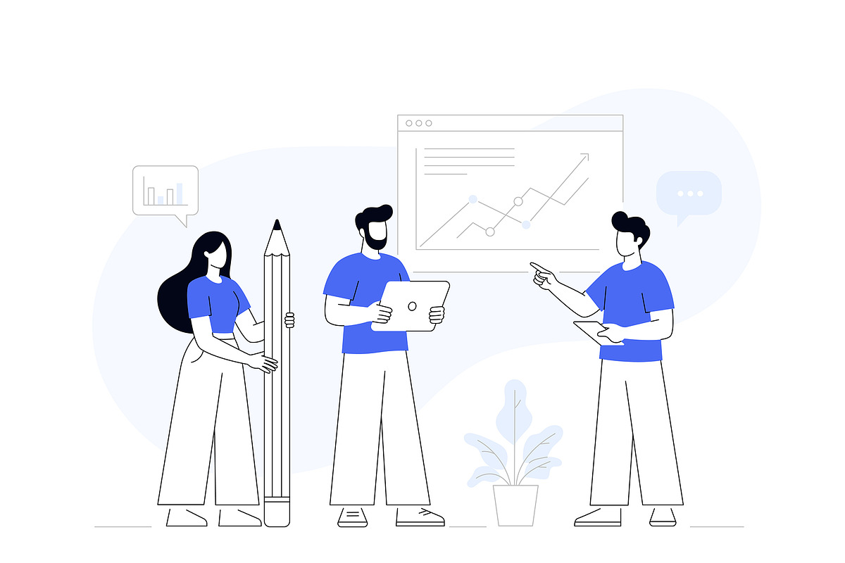 Minimalist Corporate Illustrations, an Illustration by SaurabhSharma (Photo 5 of 11)