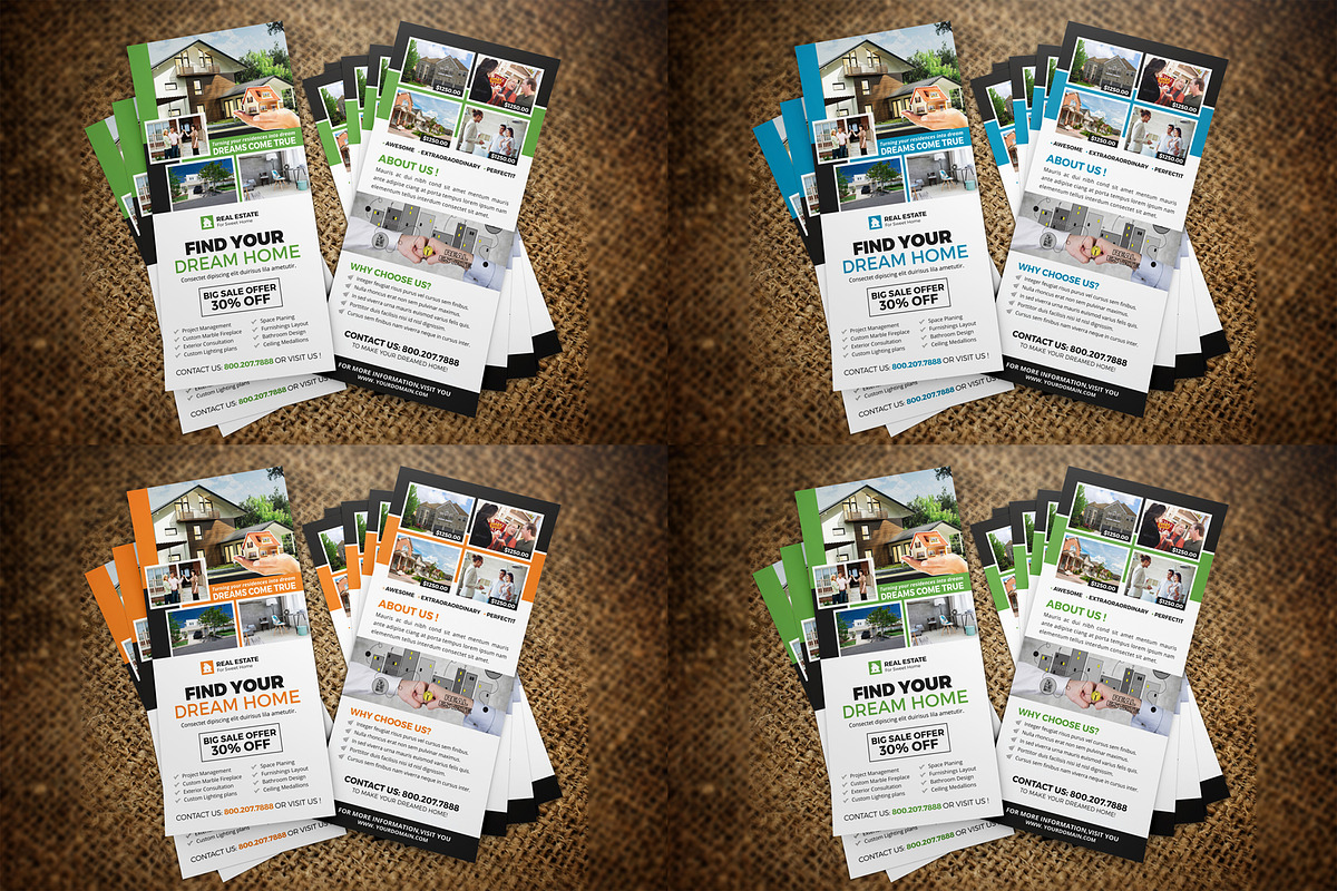 Mega BUNDLE 32+ Postcard Rack cards, a Card Template by Miyaji75 (Photo 28 of 32)