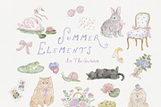 Hidden Garden Club Summer Clipart, a Decorative Illustration by Muse Artist (Thumbnail 9 of 16)