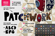 PATCHWORK Effect Photoshop TOOLKIT preview 2