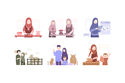 Faceless Eid Al-Adha Illustrations, a Seasonal Illustration by Berkah Studio (Thumbnail 4 of 9)