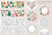 Christmas village clipart kit, an Object Graphic by Lexi Claus (Thumbnail 5 of 8)