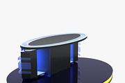 TV Studio News Desk 12, an Architecture 3D Model by akerStudio (Thumbnail 14 of 28)
