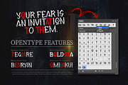Flaroyat - Display Horror Font, a Handwritten Font by trabaskriya (Thumbnail 2 of 7)